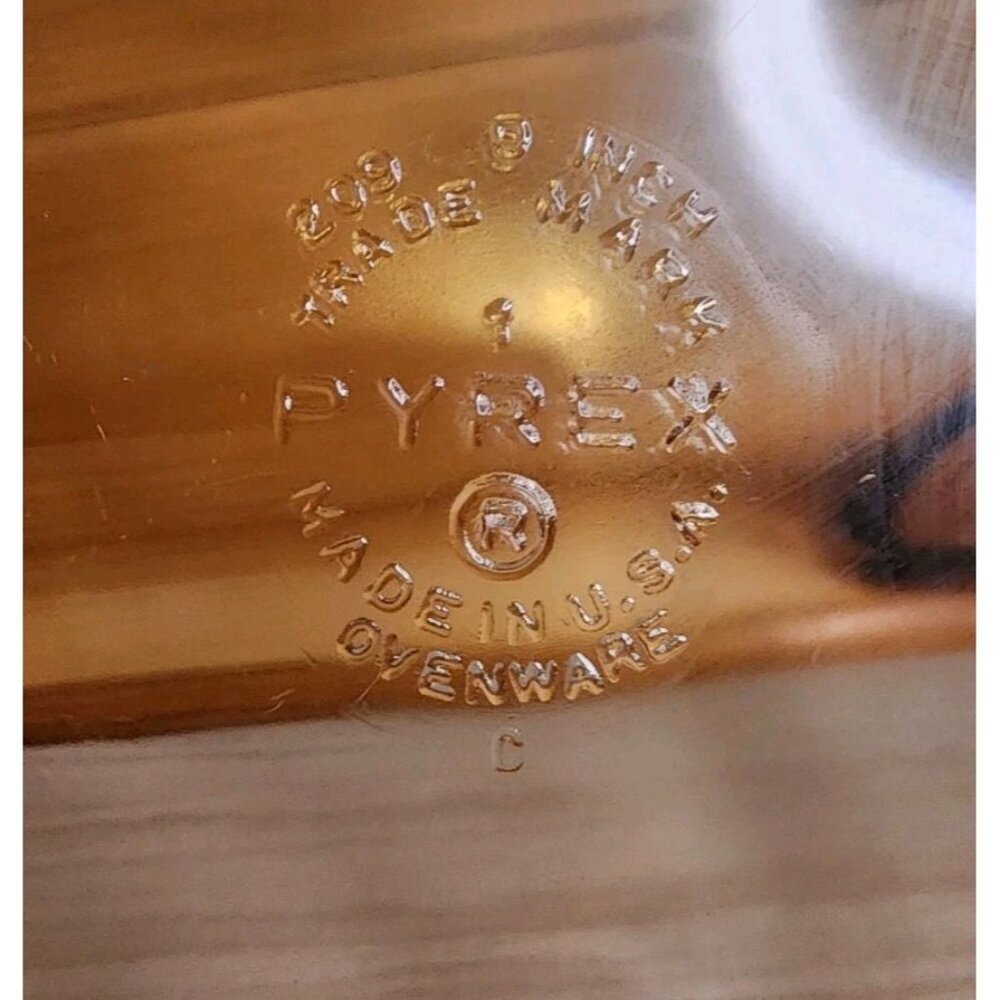 Vintage Pyrex Glass Pie Plate 209 Baking Dish Pan 9 inch Clear